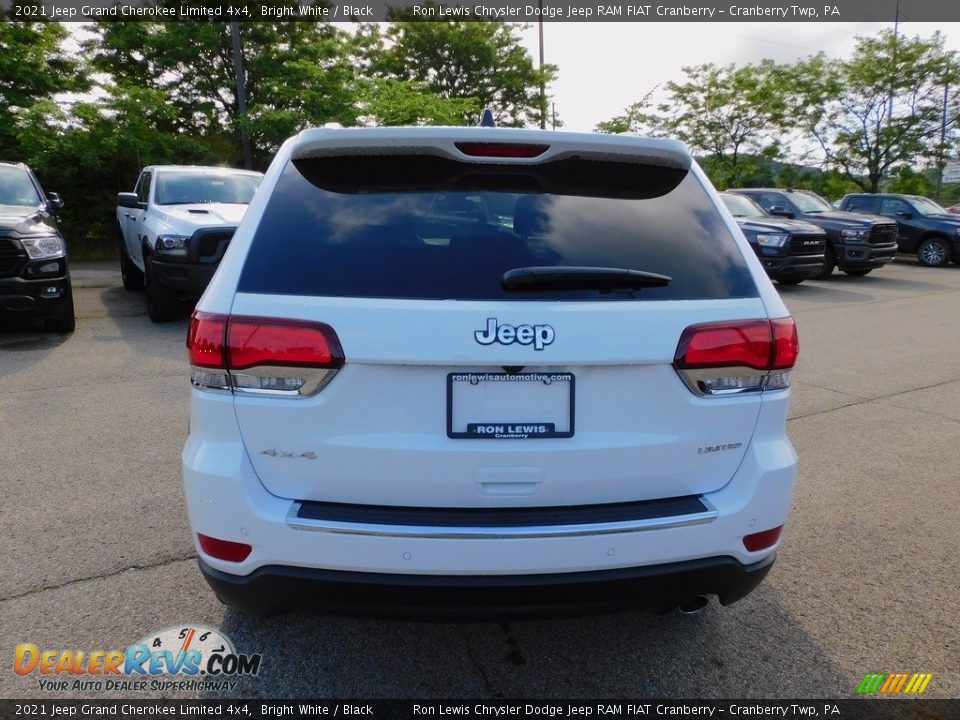 2021 Jeep Grand Cherokee Limited 4x4 Bright White / Black Photo #6