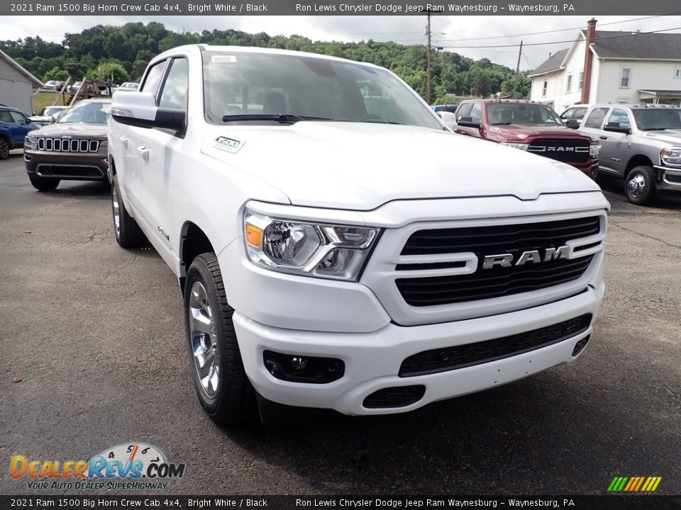 2021 Ram 1500 Big Horn Crew Cab 4x4 Bright White / Black Photo #7