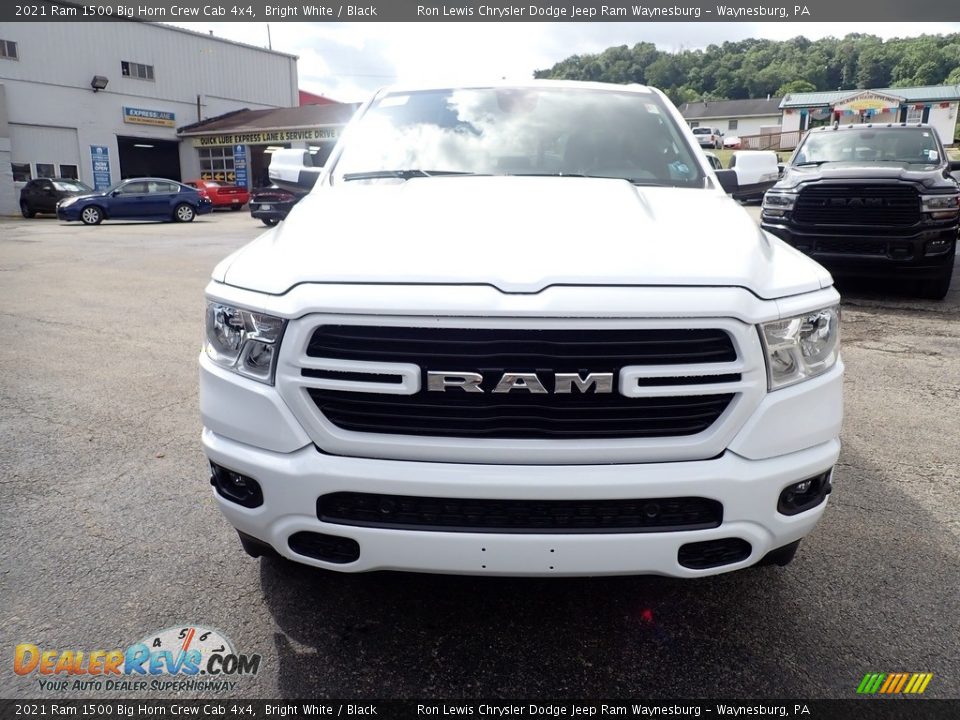 2021 Ram 1500 Big Horn Crew Cab 4x4 Bright White / Black Photo #8