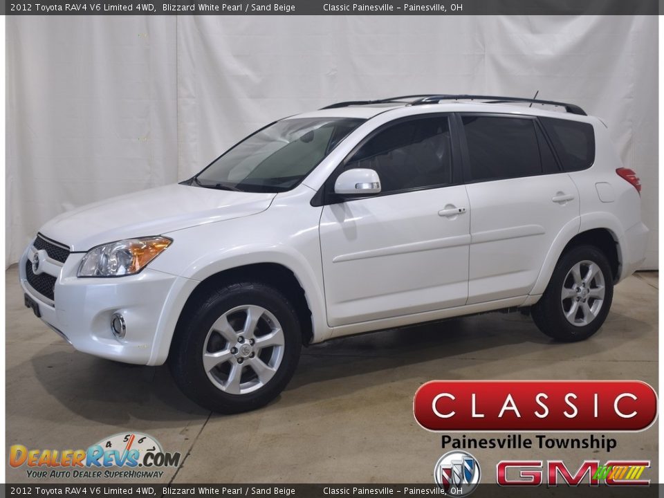 2012 Toyota RAV4 V6 Limited 4WD Blizzard White Pearl / Sand Beige Photo #1