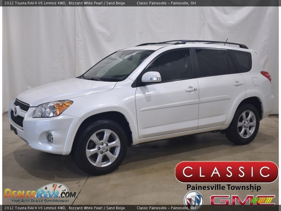 2012 Toyota RAV4 V6 Limited 4WD Blizzard White Pearl / Sand Beige Photo #1