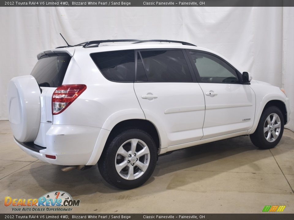 2012 Toyota RAV4 V6 Limited 4WD Blizzard White Pearl / Sand Beige Photo #2