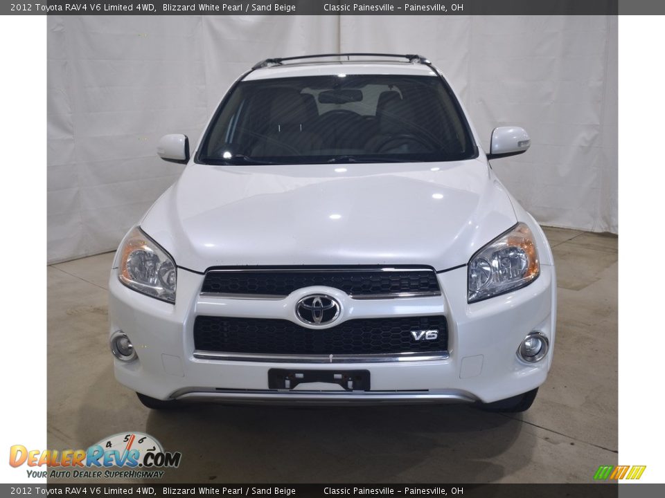 2012 Toyota RAV4 V6 Limited 4WD Blizzard White Pearl / Sand Beige Photo #4