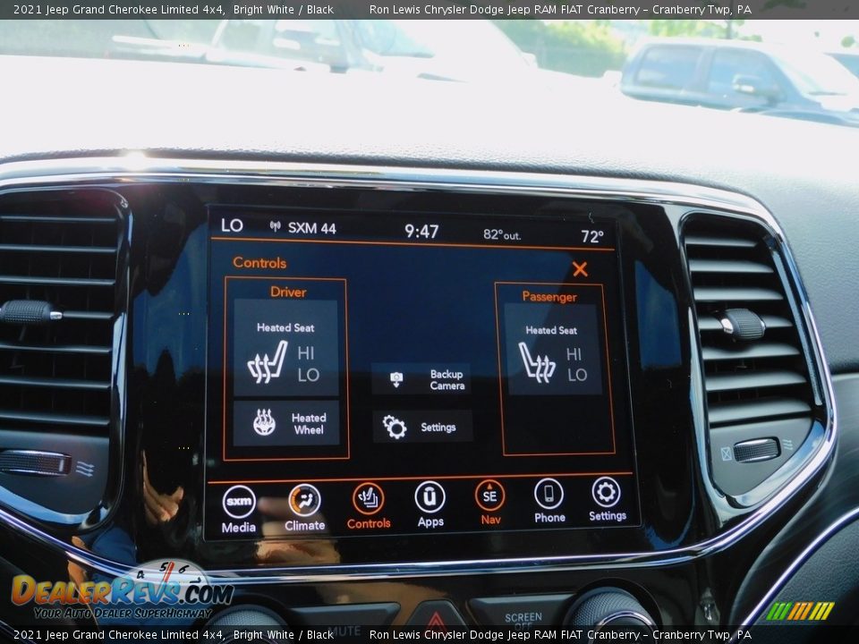 2021 Jeep Grand Cherokee Limited 4x4 Bright White / Black Photo #17