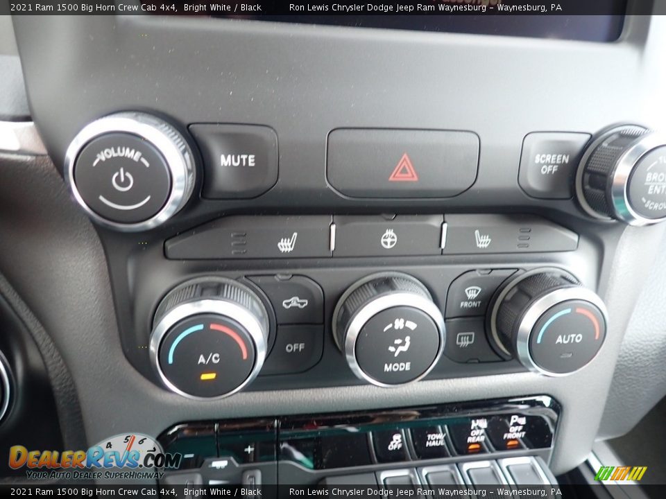 2021 Ram 1500 Big Horn Crew Cab 4x4 Bright White / Black Photo #19