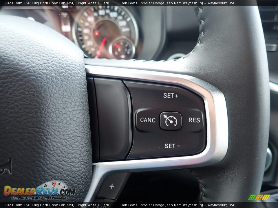 2021 Ram 1500 Big Horn Crew Cab 4x4 Bright White / Black Photo #20