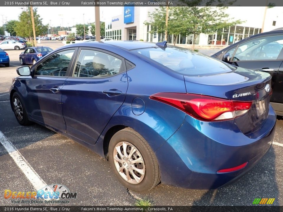 2016 Hyundai Elantra SE Blue / Gray Photo #2