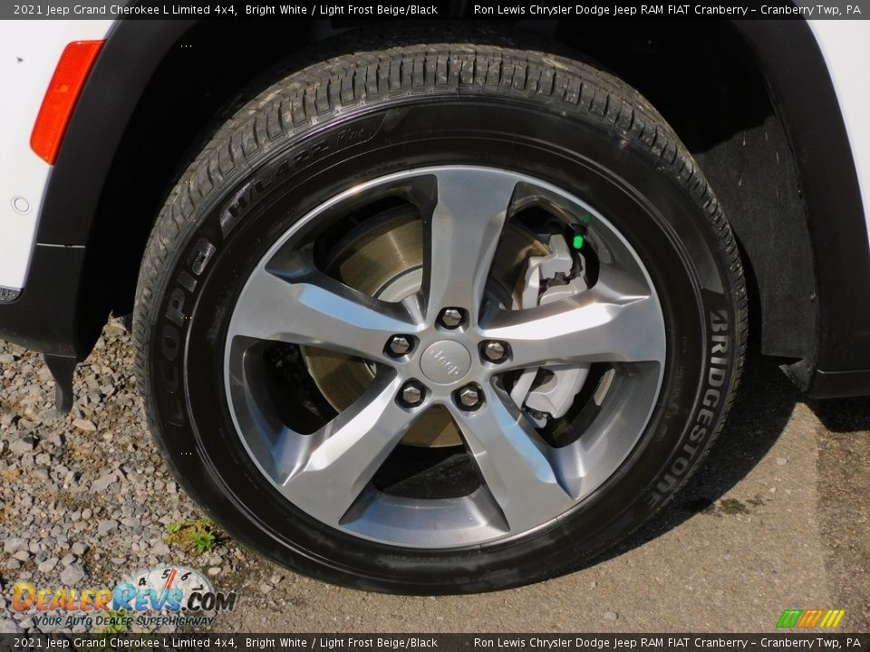 2021 Jeep Grand Cherokee L Limited 4x4 Bright White / Light Frost Beige/Black Photo #10