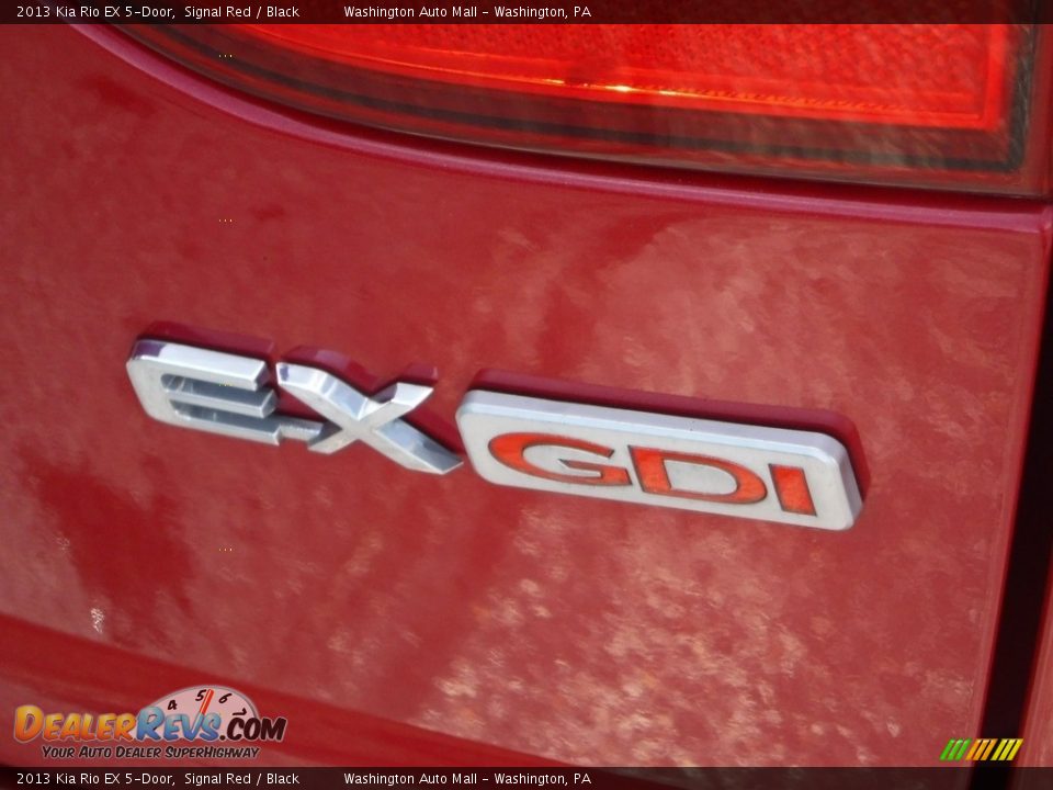 2013 Kia Rio EX 5-Door Signal Red / Black Photo #9