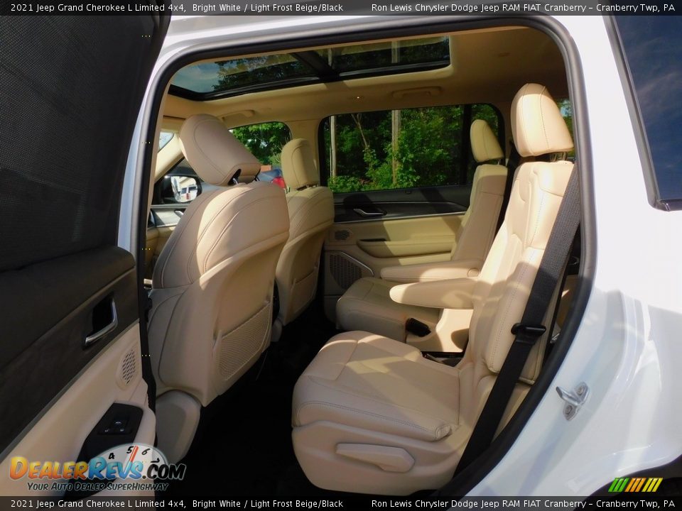 2021 Jeep Grand Cherokee L Limited 4x4 Bright White / Light Frost Beige/Black Photo #12
