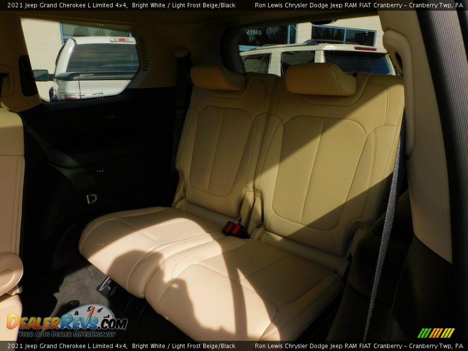 2021 Jeep Grand Cherokee L Limited 4x4 Bright White / Light Frost Beige/Black Photo #13