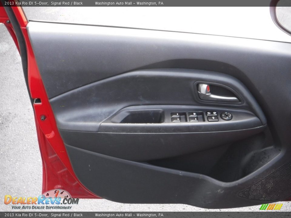 2013 Kia Rio EX 5-Door Signal Red / Black Photo #11