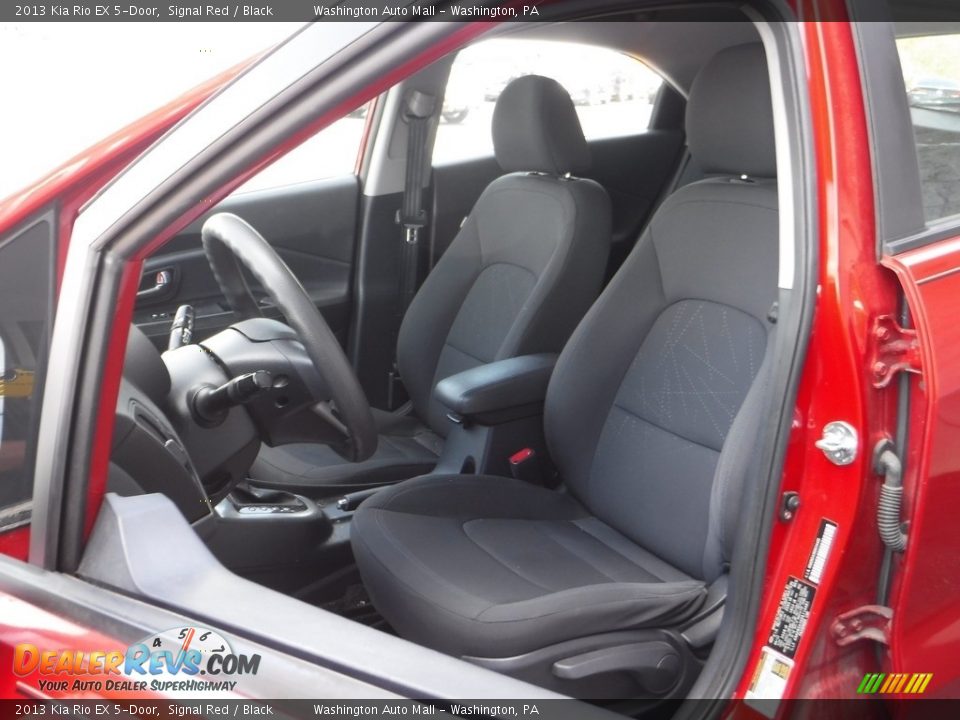 2013 Kia Rio EX 5-Door Signal Red / Black Photo #12