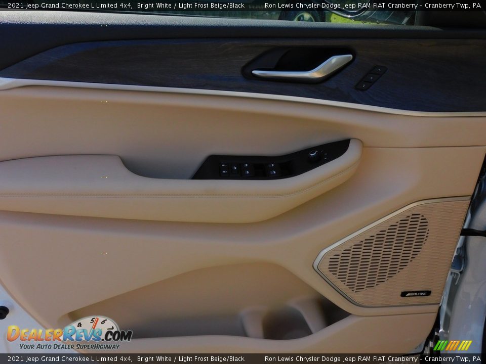 2021 Jeep Grand Cherokee L Limited 4x4 Bright White / Light Frost Beige/Black Photo #15