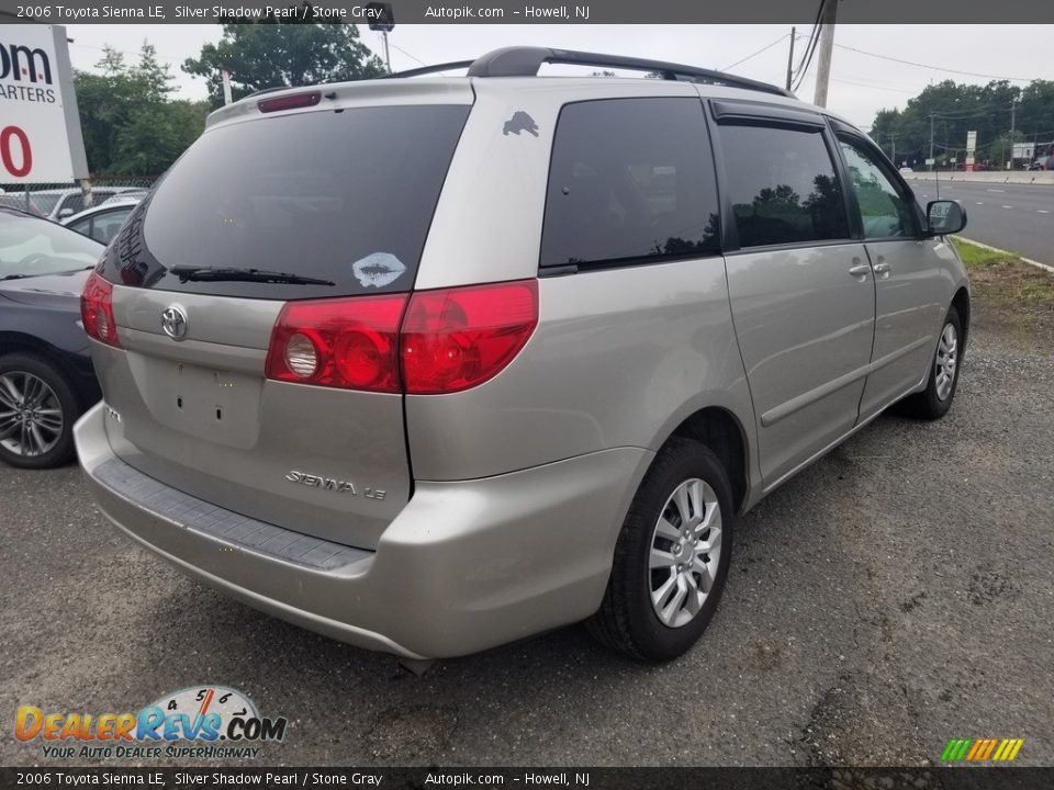 2006 Toyota Sienna LE Silver Shadow Pearl / Stone Gray Photo #4