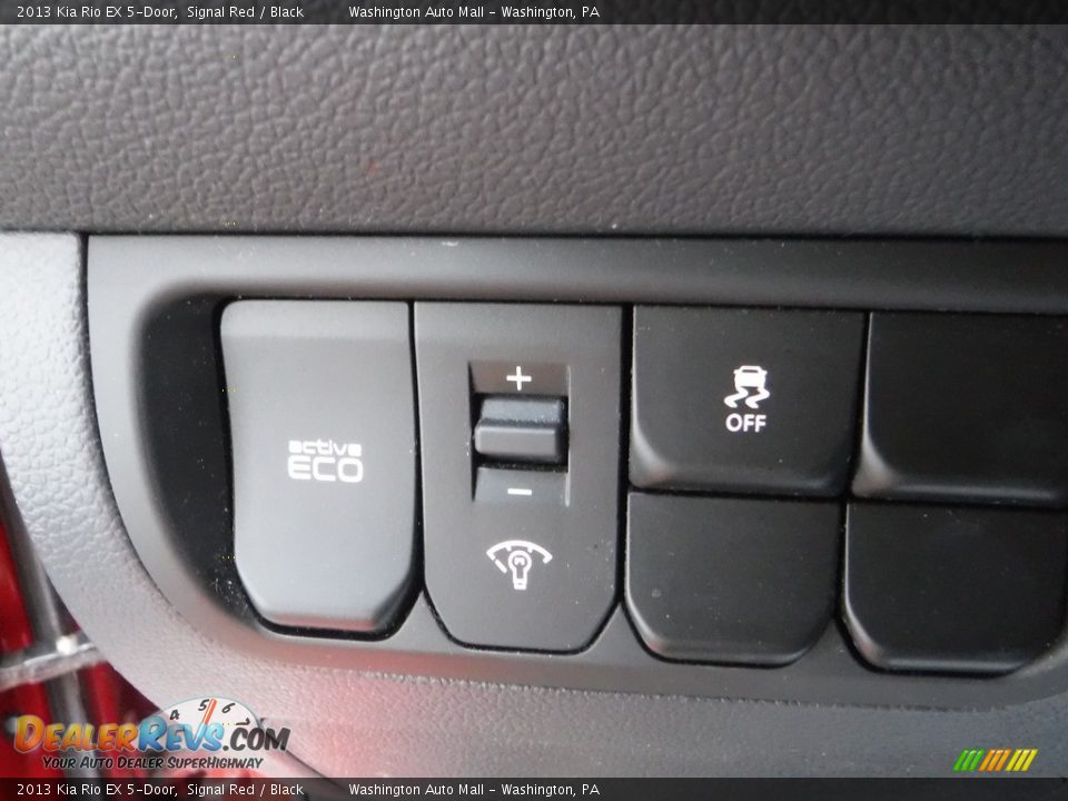 2013 Kia Rio EX 5-Door Signal Red / Black Photo #13