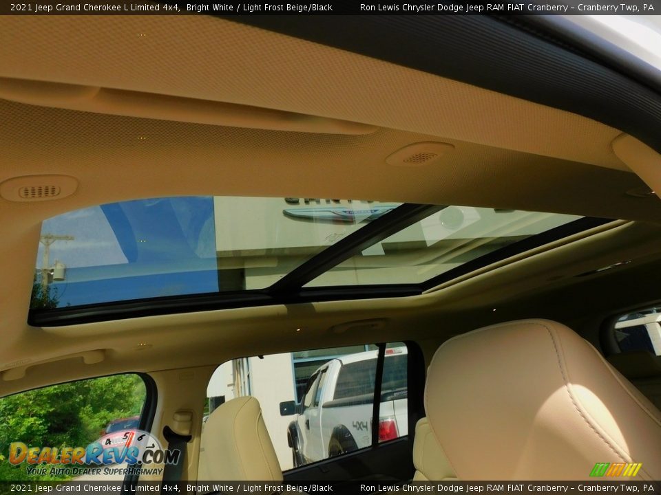 2021 Jeep Grand Cherokee L Limited 4x4 Bright White / Light Frost Beige/Black Photo #16