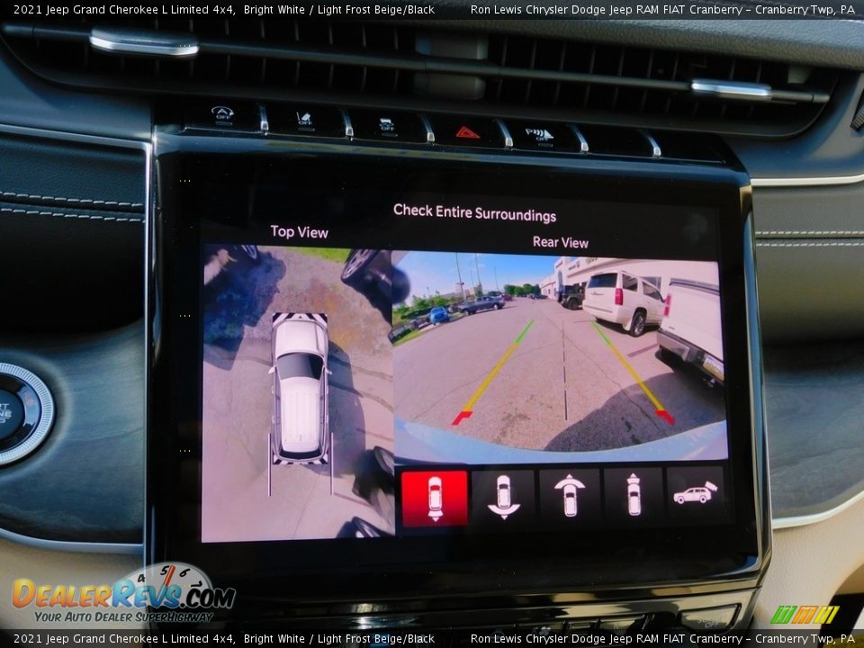 2021 Jeep Grand Cherokee L Limited 4x4 Bright White / Light Frost Beige/Black Photo #18
