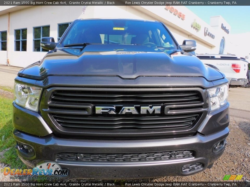 2021 Ram 1500 Big Horn Crew Cab 4x4 Granite Crystal Metallic / Black Photo #2