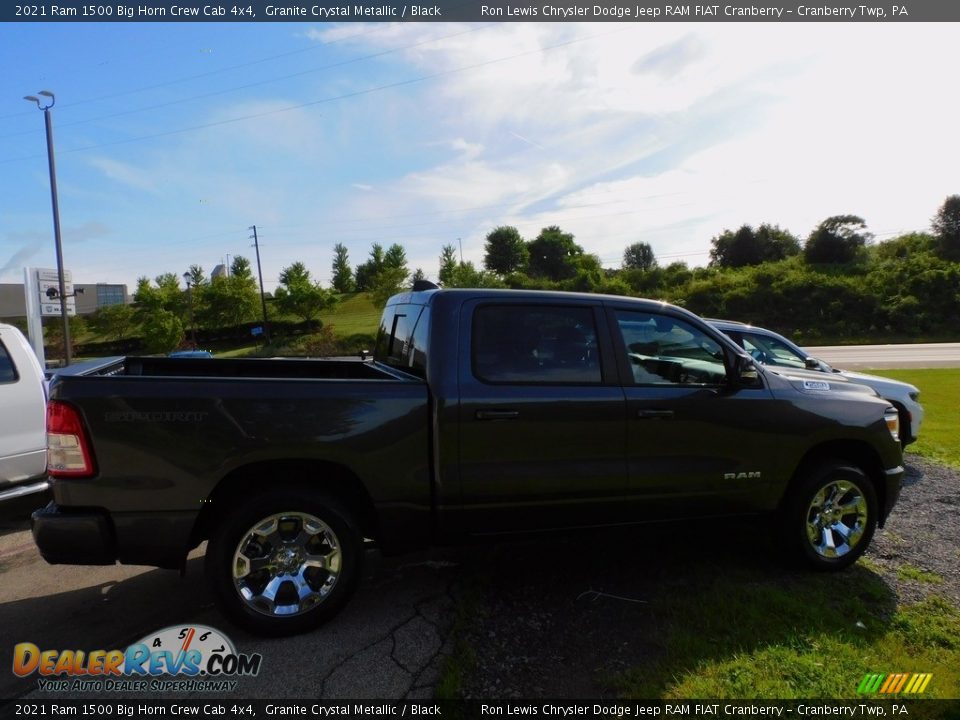 2021 Ram 1500 Big Horn Crew Cab 4x4 Granite Crystal Metallic / Black Photo #4