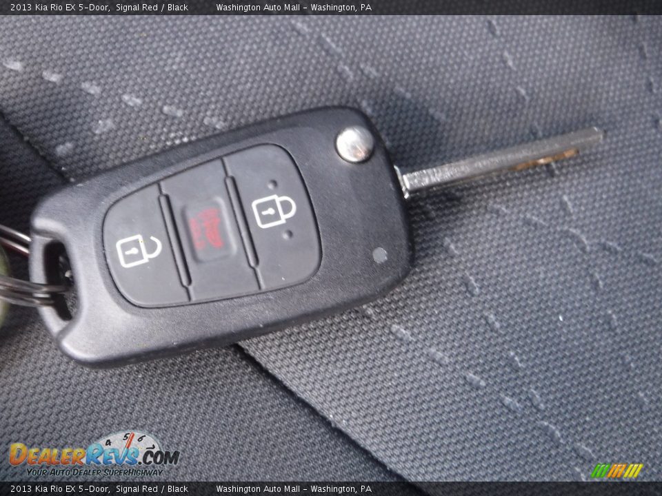 2013 Kia Rio EX 5-Door Signal Red / Black Photo #23