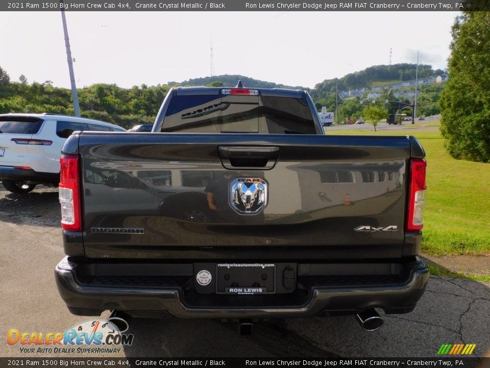 2021 Ram 1500 Big Horn Crew Cab 4x4 Granite Crystal Metallic / Black Photo #6