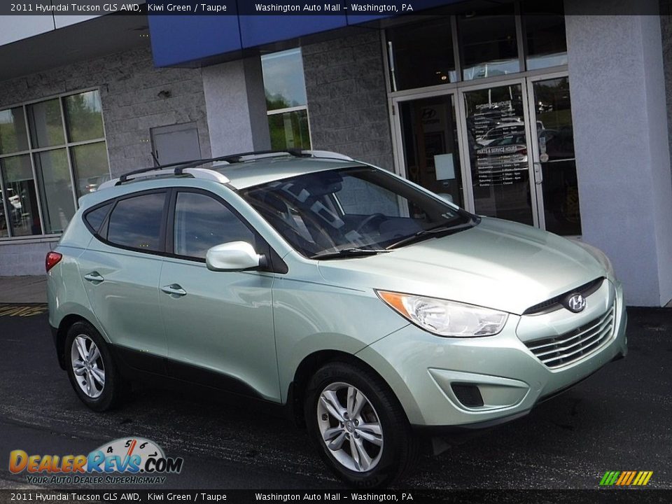 2011 Hyundai Tucson GLS AWD Kiwi Green / Taupe Photo #1