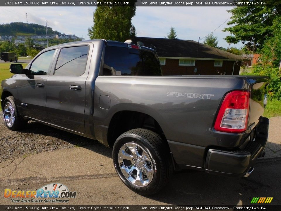 2021 Ram 1500 Big Horn Crew Cab 4x4 Granite Crystal Metallic / Black Photo #8