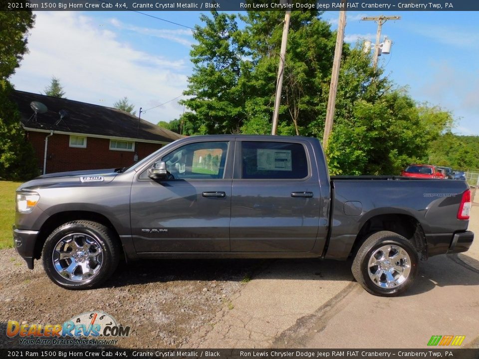 2021 Ram 1500 Big Horn Crew Cab 4x4 Granite Crystal Metallic / Black Photo #9