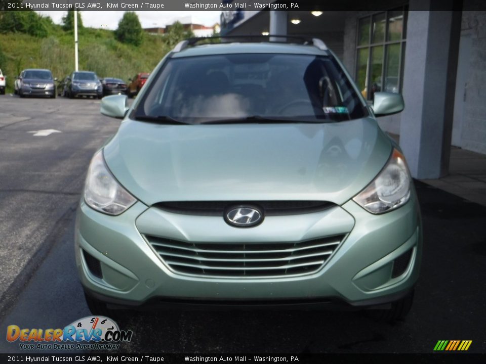 2011 Hyundai Tucson GLS AWD Kiwi Green / Taupe Photo #5