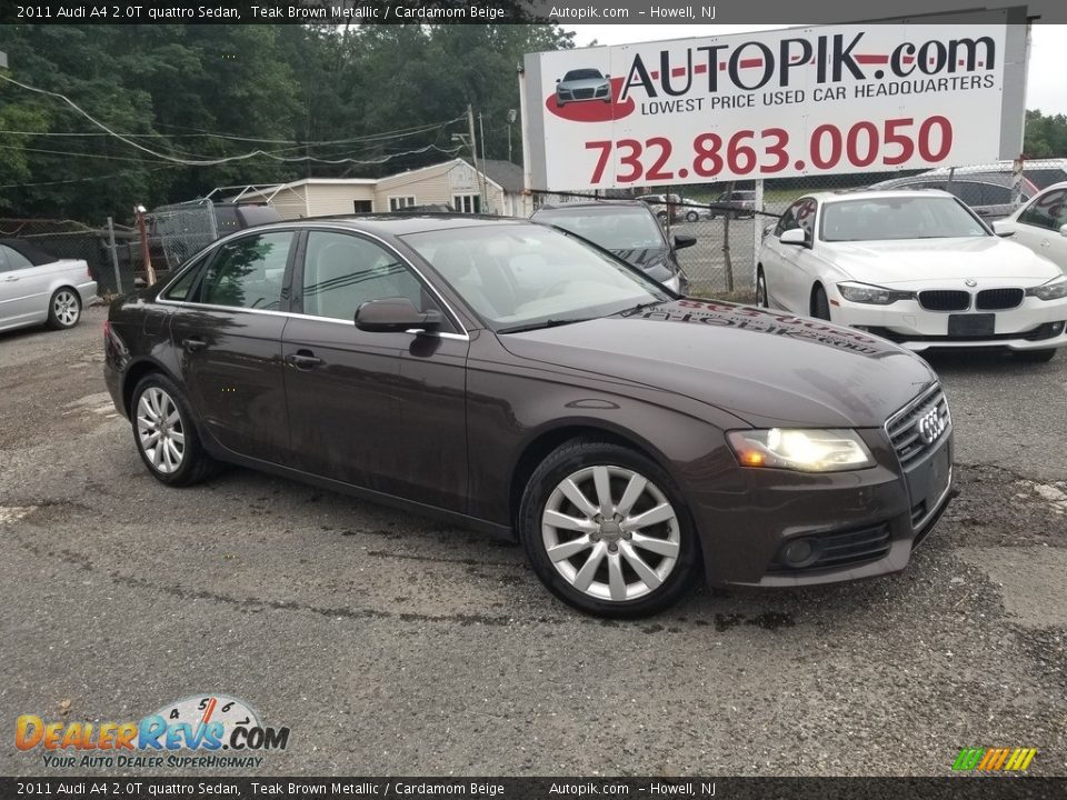 2011 Audi A4 2.0T quattro Sedan Teak Brown Metallic / Cardamom Beige Photo #1