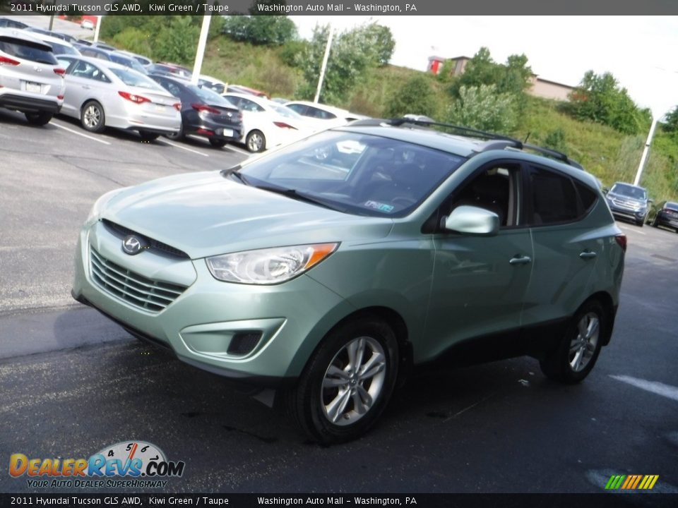 2011 Hyundai Tucson GLS AWD Kiwi Green / Taupe Photo #6