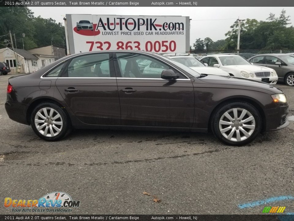 2011 Audi A4 2.0T quattro Sedan Teak Brown Metallic / Cardamom Beige Photo #2