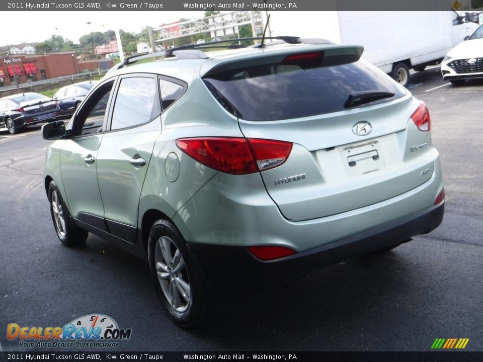 2011 Hyundai Tucson GLS AWD Kiwi Green / Taupe Photo #8