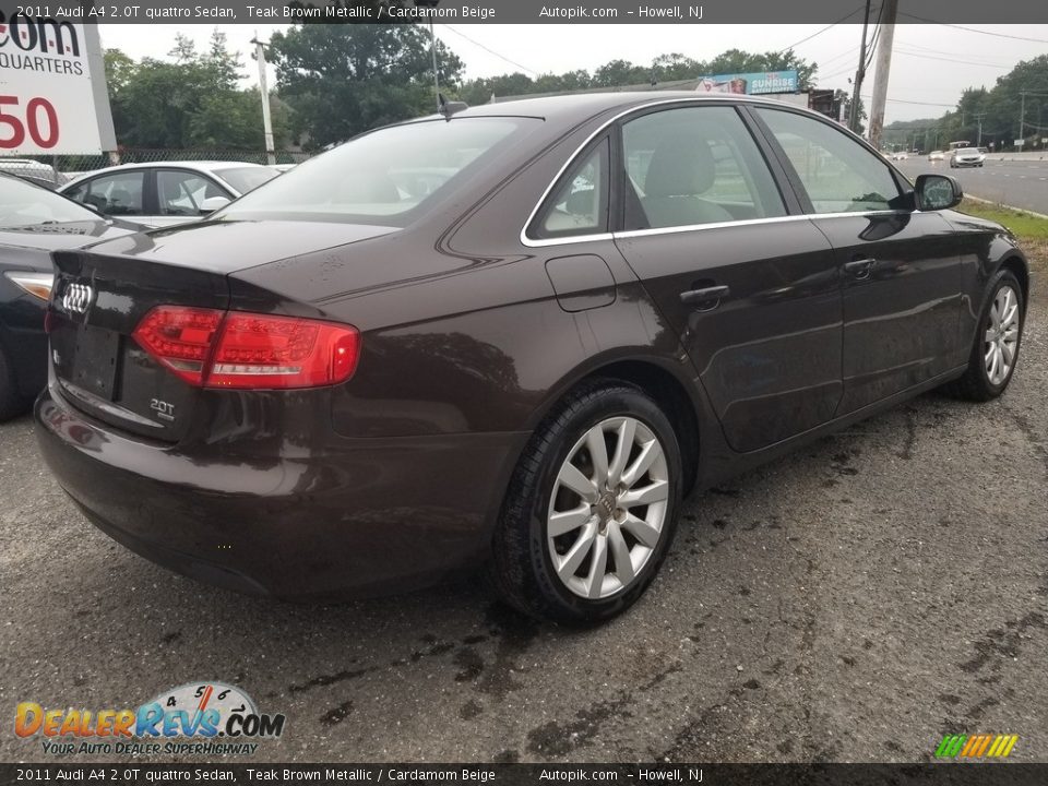 2011 Audi A4 2.0T quattro Sedan Teak Brown Metallic / Cardamom Beige Photo #3