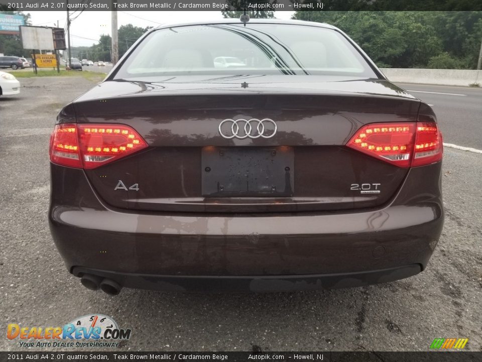 2011 Audi A4 2.0T quattro Sedan Teak Brown Metallic / Cardamom Beige Photo #4