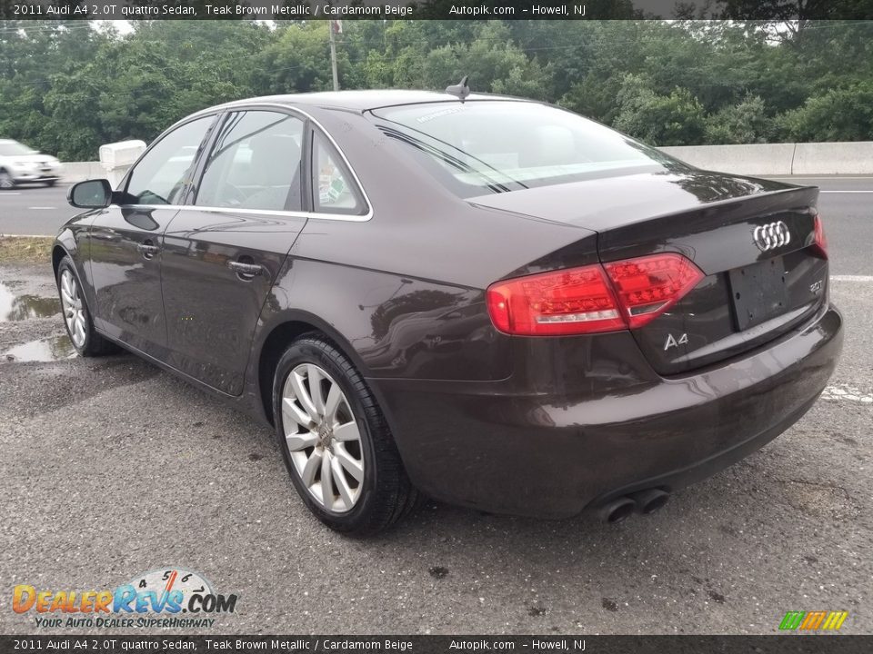 2011 Audi A4 2.0T quattro Sedan Teak Brown Metallic / Cardamom Beige Photo #5