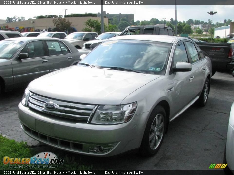 2008 Ford Taurus SEL Silver Birch Metallic / Medium Light Stone Photo #3