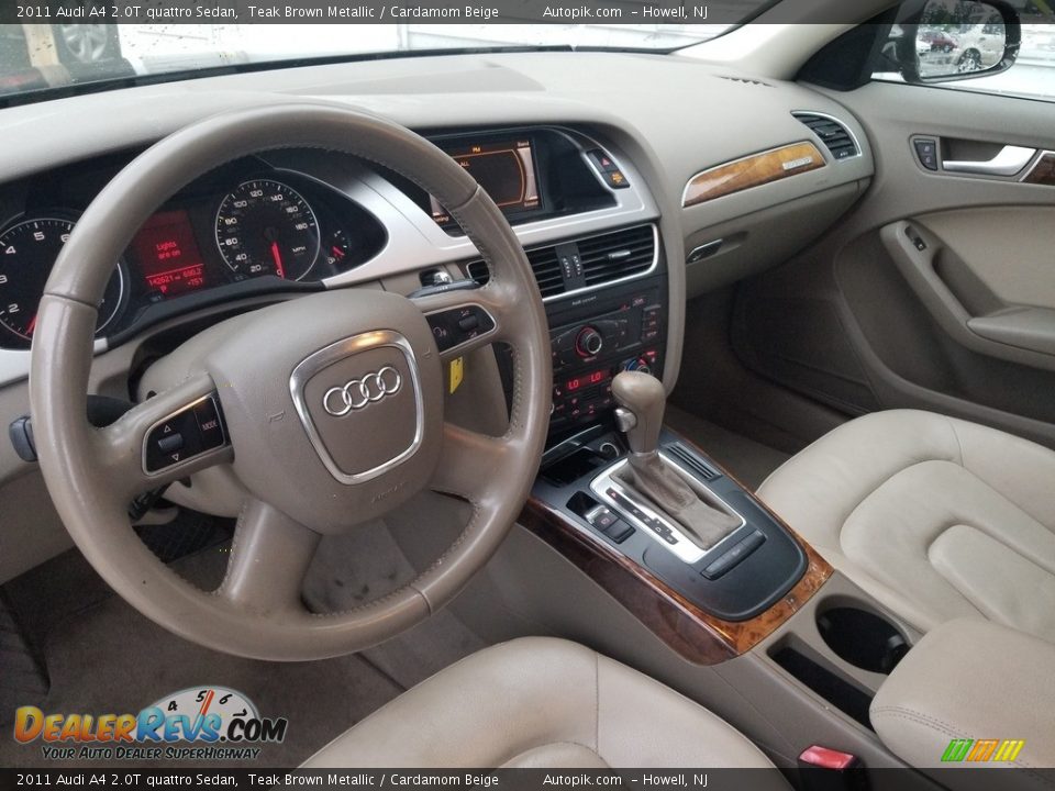 2011 Audi A4 2.0T quattro Sedan Teak Brown Metallic / Cardamom Beige Photo #10