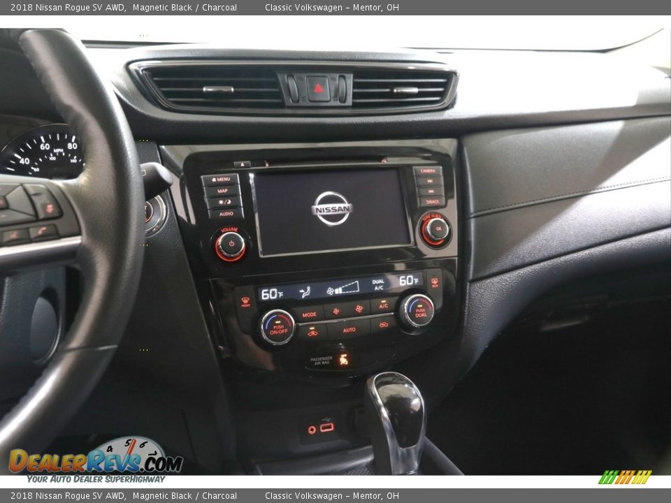 2018 Nissan Rogue SV AWD Magnetic Black / Charcoal Photo #9