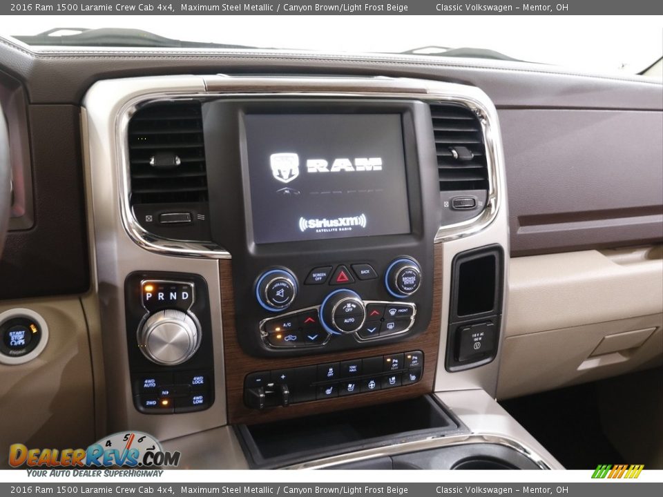 2016 Ram 1500 Laramie Crew Cab 4x4 Maximum Steel Metallic / Canyon Brown/Light Frost Beige Photo #9