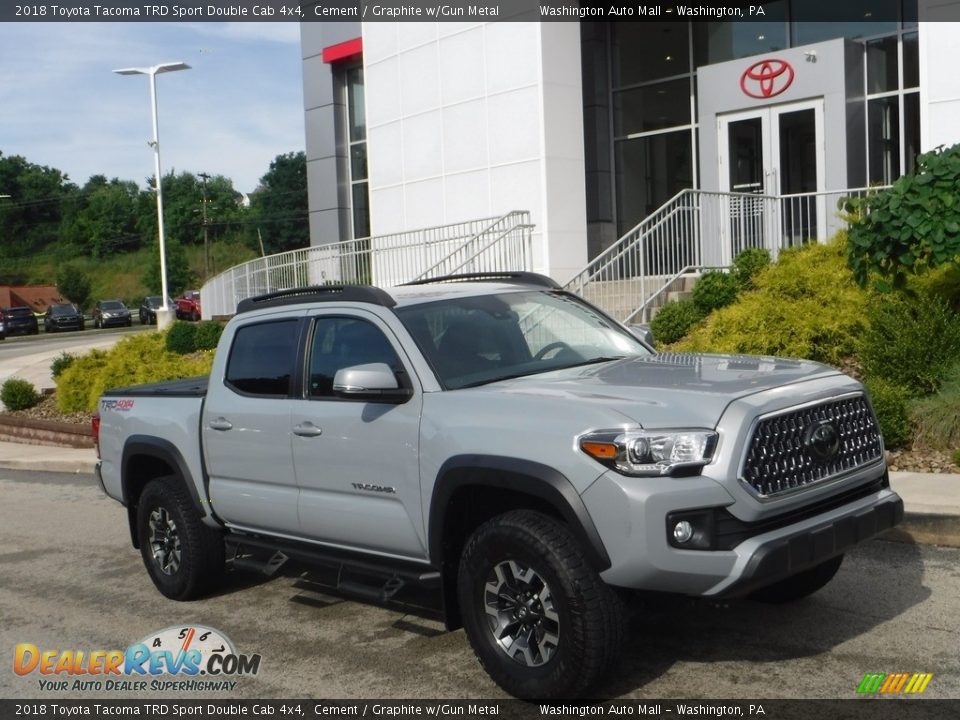 2018 Toyota Tacoma TRD Sport Double Cab 4x4 Cement / Graphite w/Gun Metal Photo #1
