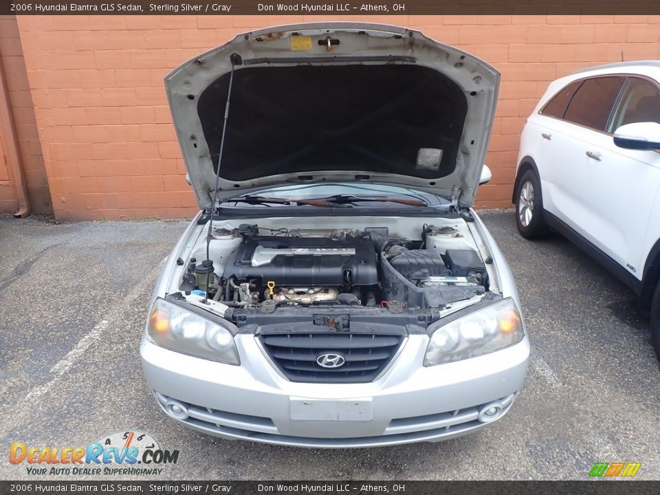 2006 Hyundai Elantra GLS Sedan Sterling Silver / Gray Photo #5