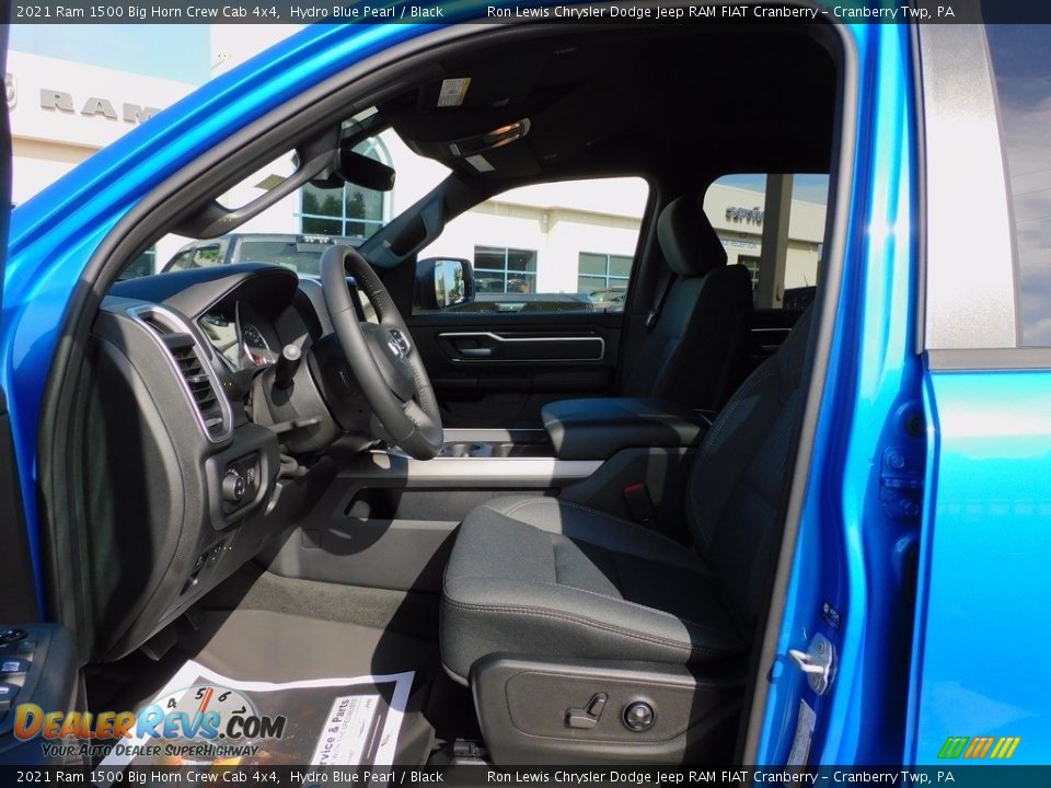 2021 Ram 1500 Big Horn Crew Cab 4x4 Hydro Blue Pearl / Black Photo #11