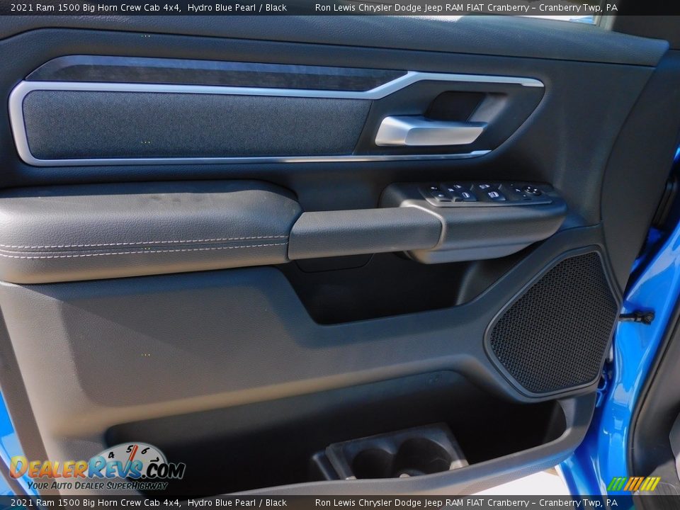 2021 Ram 1500 Big Horn Crew Cab 4x4 Hydro Blue Pearl / Black Photo #14