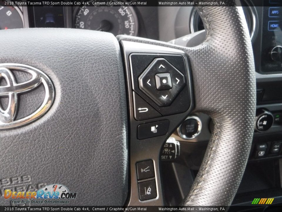 2018 Toyota Tacoma TRD Sport Double Cab 4x4 Cement / Graphite w/Gun Metal Photo #9