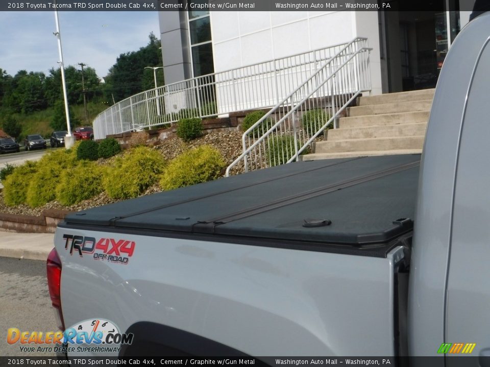 2018 Toyota Tacoma TRD Sport Double Cab 4x4 Cement / Graphite w/Gun Metal Photo #11