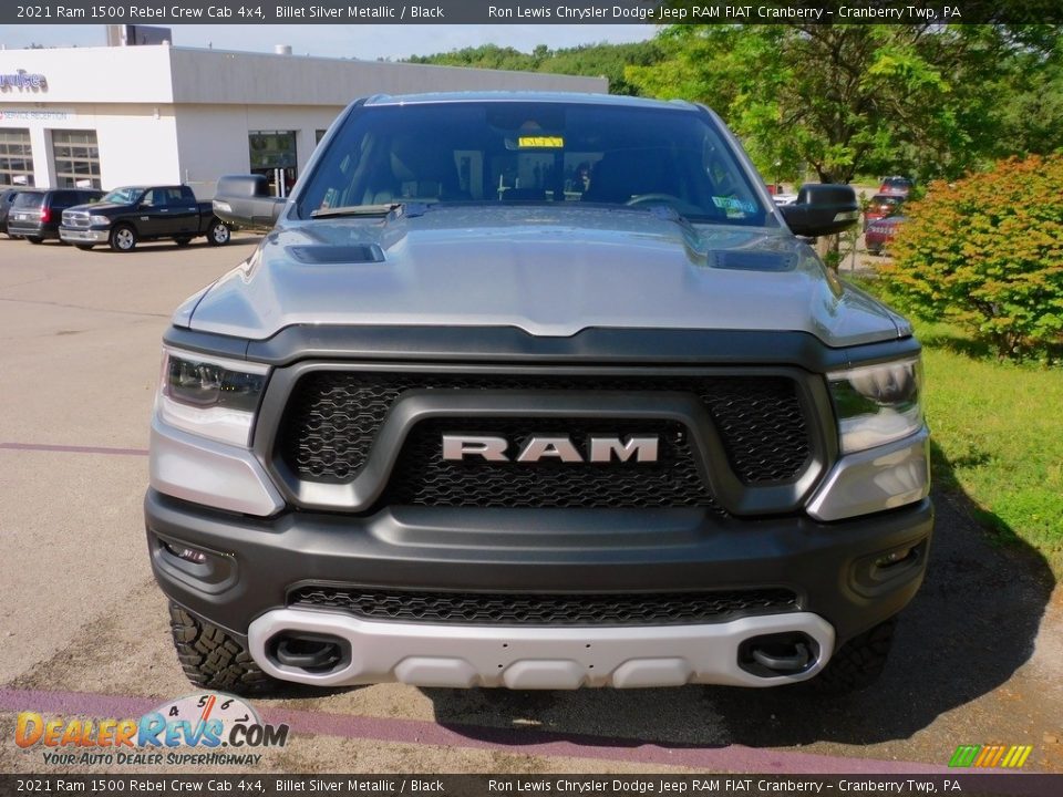 2021 Ram 1500 Rebel Crew Cab 4x4 Billet Silver Metallic / Black Photo #2