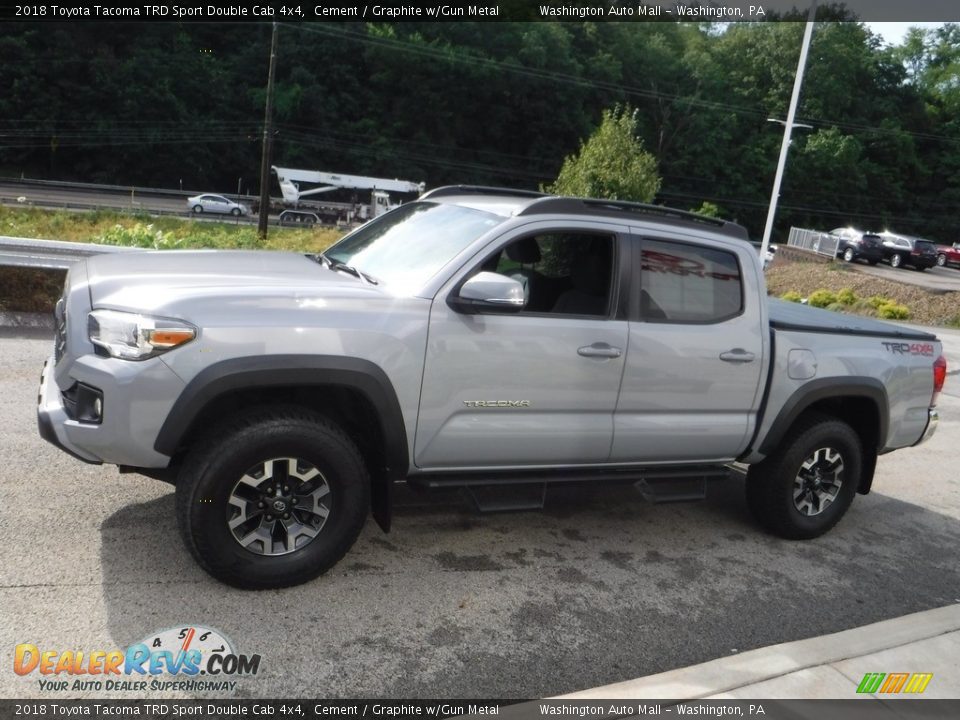 2018 Toyota Tacoma TRD Sport Double Cab 4x4 Cement / Graphite w/Gun Metal Photo #14