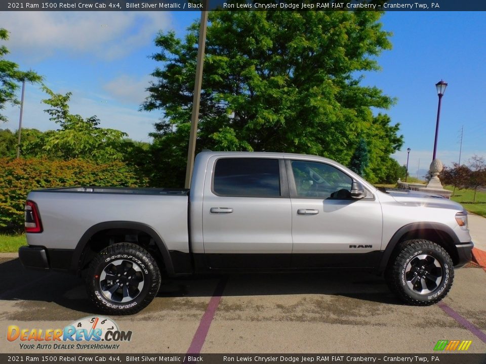 2021 Ram 1500 Rebel Crew Cab 4x4 Billet Silver Metallic / Black Photo #4